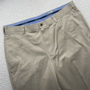 Brooks Brothers Chino Pants Mens 36x31 (Tag 36x32) Hudson Light Weight Creased